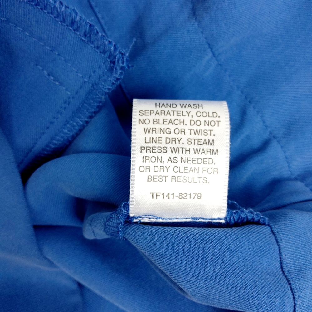 Pendleton Soft Blue Silk Top Size Large - image 5